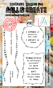 #282 - A6 Clear Stamp Set - Frame It - AALL & Create Wholesale - stamp