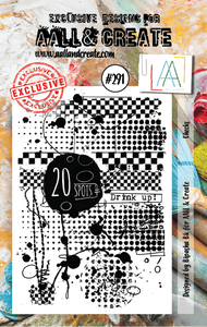 #291 - A7 Clear Stamp Set - Checks - AALL & Create Wholesale - stamp