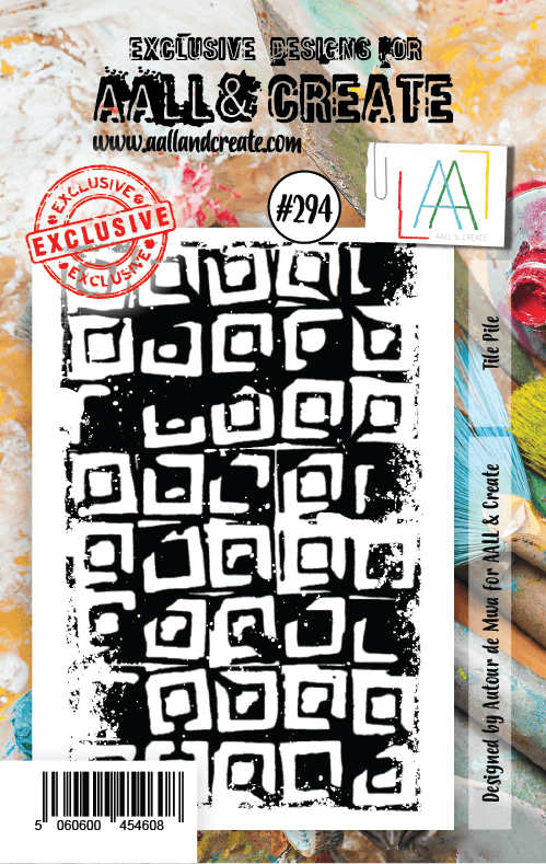 #294 - A7 Clear Stamp Set - Tile Pile - AALL & Create Wholesale - stamp