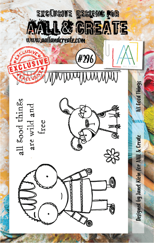 #296 - A7 Clear Stamp Set - All Good Things - AALL & Create Wholesale - stamp