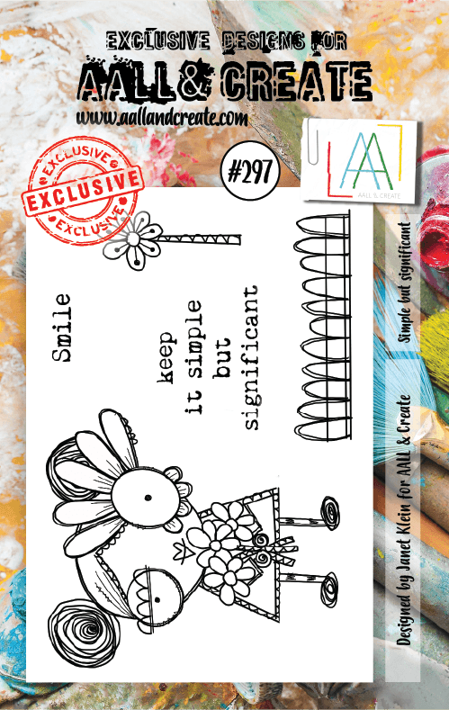#297 - A7 Clear Stamp Set - Simple But Significant - AALL & Create Wholesale - stamp
