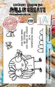 #299 - A7 Clear Stamp Set - Tremendous Friend - AALL & Create Wholesale - stamp