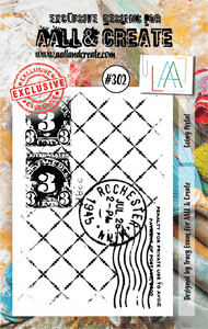 #302 - A7 Clear Stamp Set - Going Postal - AALL & Create Wholesale - stamp