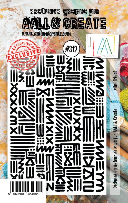 #312 - A7 Clear Stamp Set - Mini Tribal - AALL & Create Wholesale - stamp