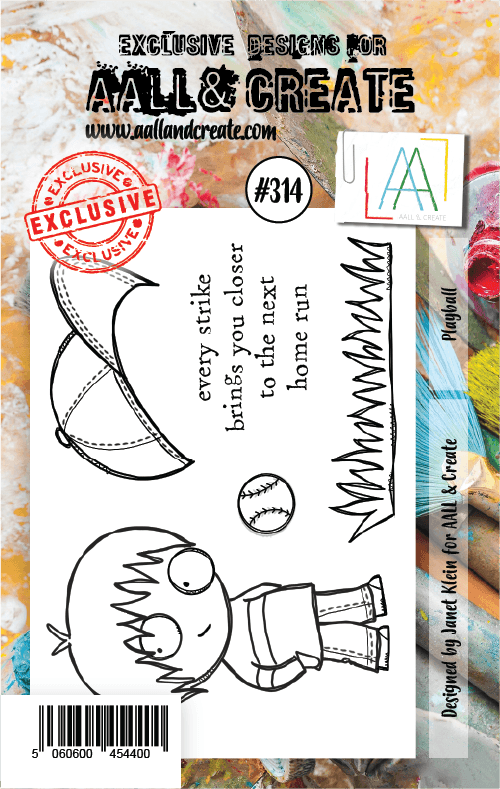 #314 - A7 Clear Stamp Set - Playball - AALL & Create Wholesale - stamp