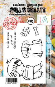 #316 - A7 Clear Stamp Set - Ohboy - AALL & Create Wholesale - stamp