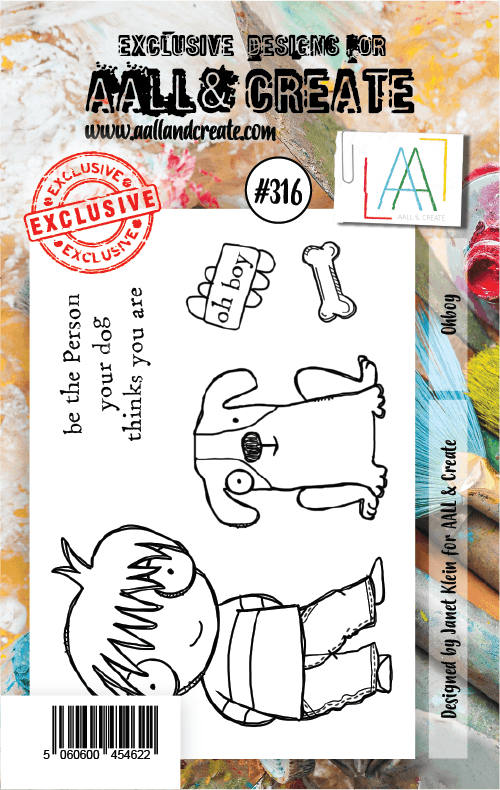 #316 - A7 Clear Stamp Set - Ohboy - AALL & Create Wholesale - stamp