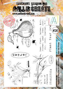 #320 - A4 Clear Stamp Set - Plant Your Dreams - AALL & Create Wholesale - stamp