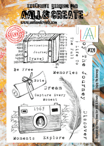 #321 - A4 Clear Stamp Set - Enjoy The Journey - AALL & Create Wholesale - stamp