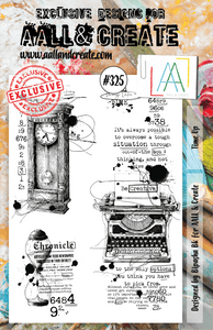 #325 - A5 Clear Stamp Set - Time Up - AALL & Create Wholesale - stamp