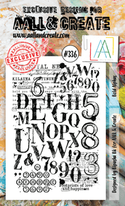 #336 - A6 Clear Stamp Set - Bold Alphas - AALL & Create Wholesale - stamp