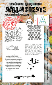 #338 - A6 Clear Stamp Set - Background Noise - AALL & Create Wholesale - stamp