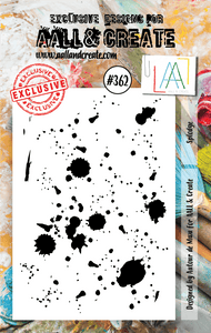 #362 - A7 Clear Stamp Set - Splodge - AALL & Create Wholesale - stamp