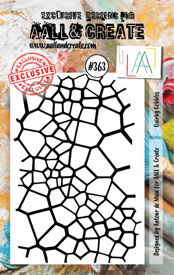 #363 - A7 Clear Stamp Set - Quirky Cobbles - AALL & Create Wholesale - stamp
