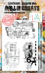#399 - A6 Clear Stamp Set - Framework Elements - AALL & Create Wholesale - stamp
