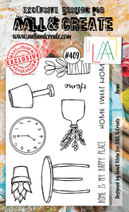 #409 - A6 Clear Stamp Set - Home - AALL & Create Wholesale - stamp