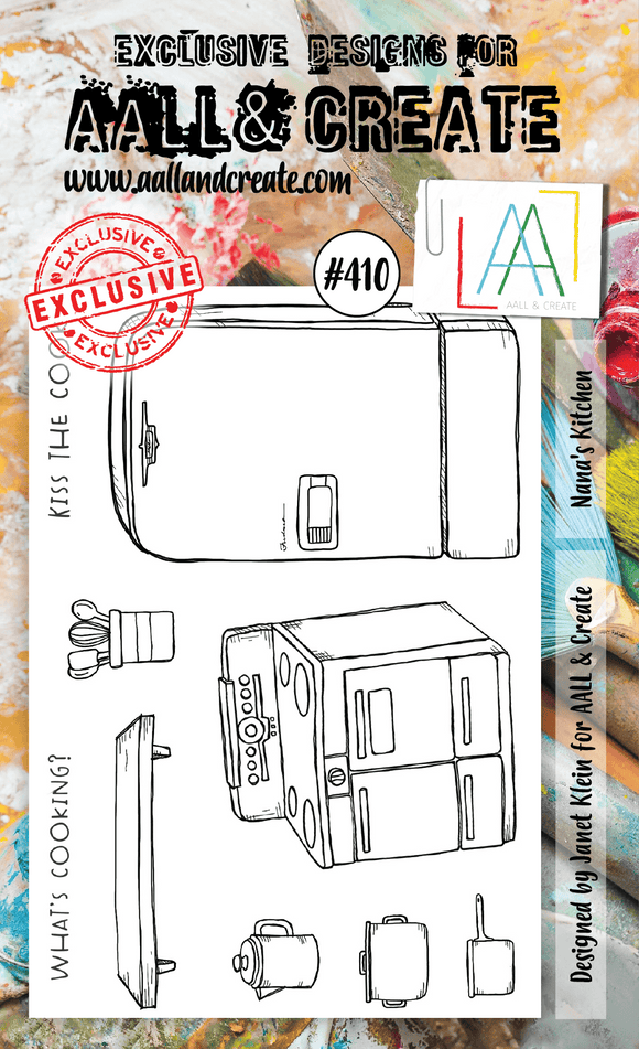 #410 - A6 Clear Stamp Set - Nana'S Kitchen - AALL & Create Wholesale - stamp
