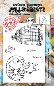 #427 - A7 Clear Stamp Set - Wing It - AALL & Create Wholesale - stamp