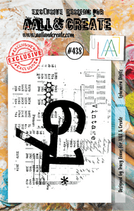 #438 - A7 Clear Stamp Set - Ephemera Digits - AALL & Create Wholesale - stamp