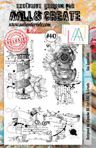 #442 - A5 Clear Stamp Set - Sea Essentials - AALL & Create Wholesale - stamp