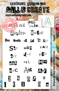 #455 - A5 Clear Stamp Set - Seasons - AALL & Create Wholesale - stamp