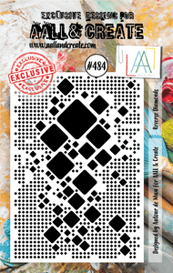 #484 - A7 Clear Stamp Set - Reverse Diamonds - AALL & Create Wholesale - stamp