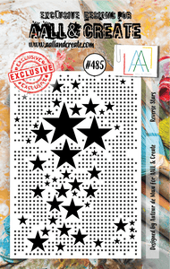#485 - Clear Stamp Set - Reverse Stars - AALL & Create Wholesale - stamp