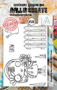 #510 - A7 Clear Stamp Set - Grow - AALL & Create Wholesale - stamp