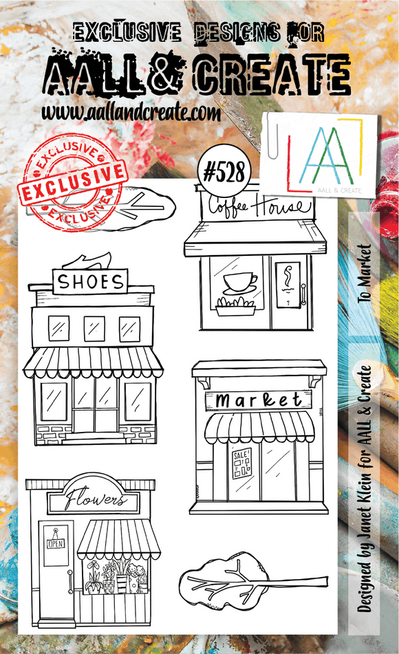 #528 - A6 Clear Stamp Set - To Market - AALL & Create Wholesale - stamp