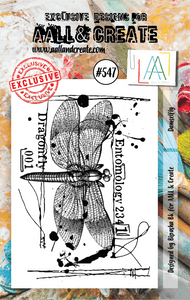 #547 - A7 Clear Stamp Set - Damselfly - AALL & Create Wholesale - stamp