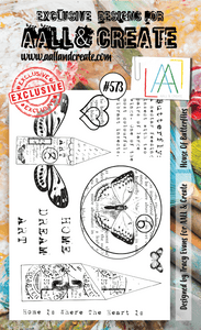 #573 - A6 Clear Stamp Set - House Of Butterflies - AALL & Create Wholesale - stamp