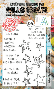#579 - A6 Clear Stamp Set - In The Stars - AALL & Create Wholesale - stamp