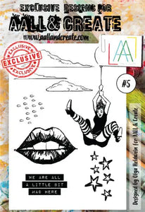 #5  - A6 Clear Stamp Set - Lips  - AALL & Create Wholesale - stamp
