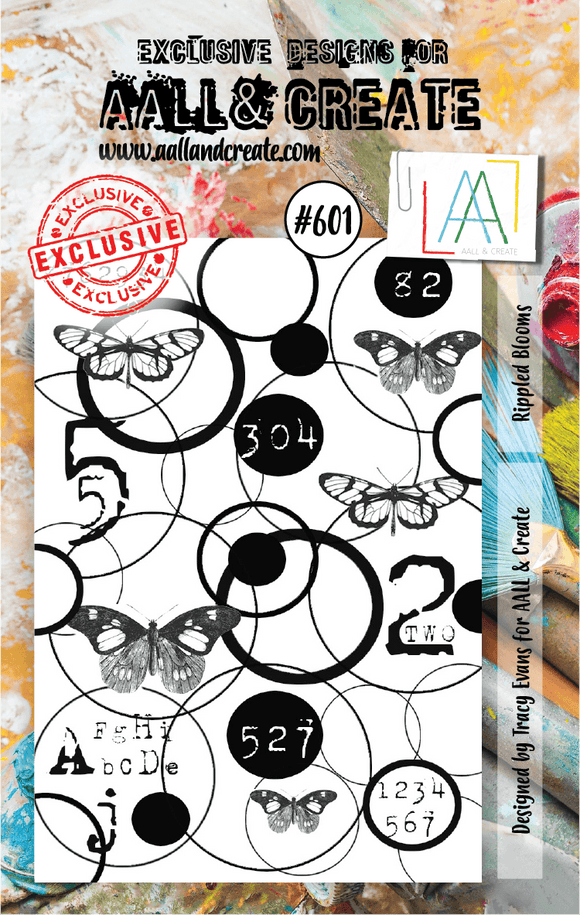 #601 - A7 Clear Stamp Set - Flutter - AALL & Create Wholesale - stamp