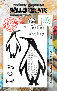 #603 - A7 Clear Stamp Set - Frosty - AALL & Create Wholesale - stamp