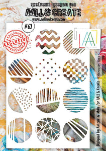 #62 - A5 Stencil - Microscope Views - AALL & Create Wholesale - stencil