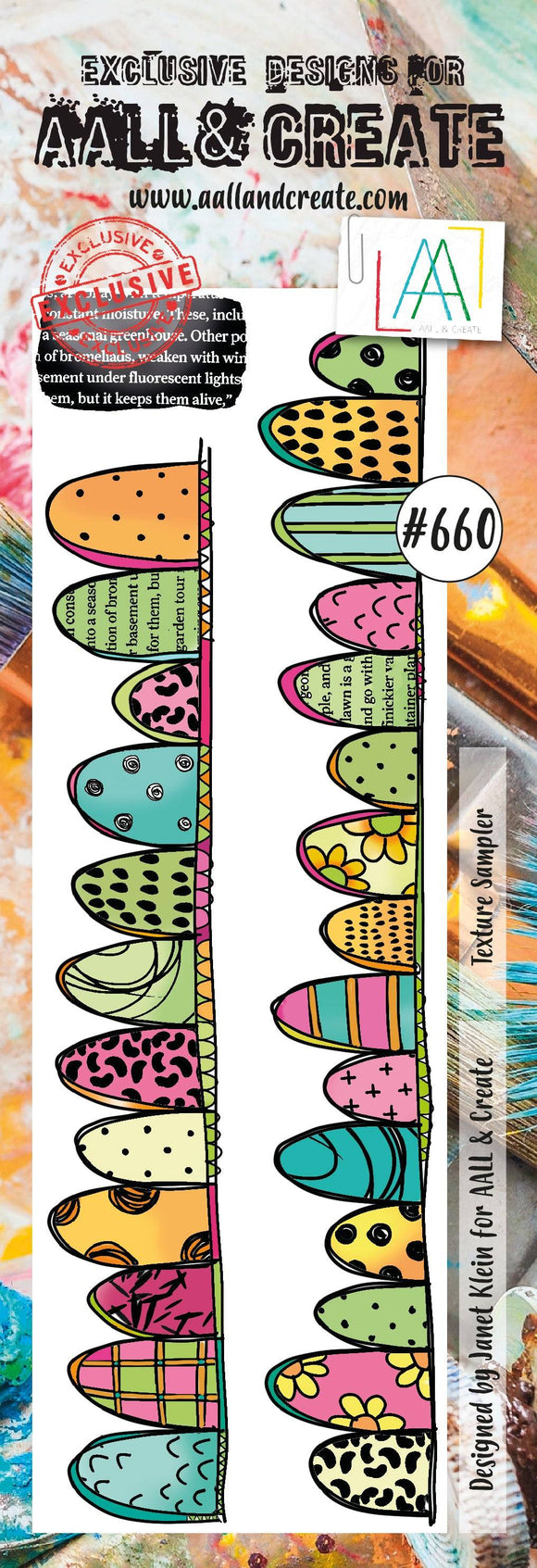 #660 - Border Stamp Set - Texture Sampler - AALL & Create Wholesale - stamp