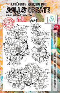 #684 - A5 Clear Stamp Set - Petal Therapy - AALL & Create Wholesale - stamp