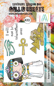 #707 - A7 Clear Stamp Set - Cleopatra - AALL & Create Wholesale - stamp
