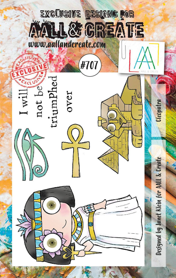 #707 - A7 Clear Stamp Set - Cleopatra - AALL & Create Wholesale - stamp