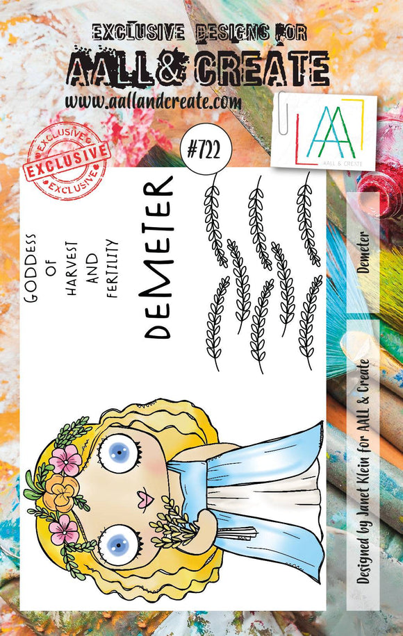 #722 - A7 Clear Stamp Set - Demeter - AALL & Create Wholesale - stamp