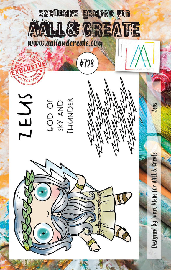 #728 - A7 Clear Stamp Set - Zeus - AALL & Create Wholesale - stamp