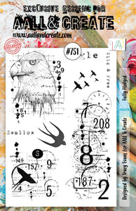 #751 - A5 Clear Stamp Set - Fully Fledged - AALL & Create Wholesale - stamp
