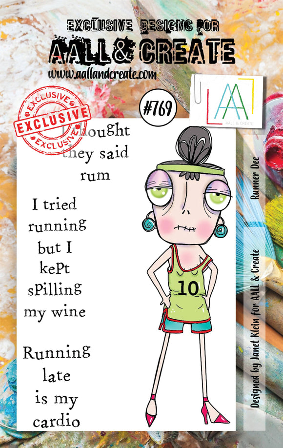 #769 - A7 Clear Stamp Set - Runner Dee - AALL & Create Wholesale - stamp