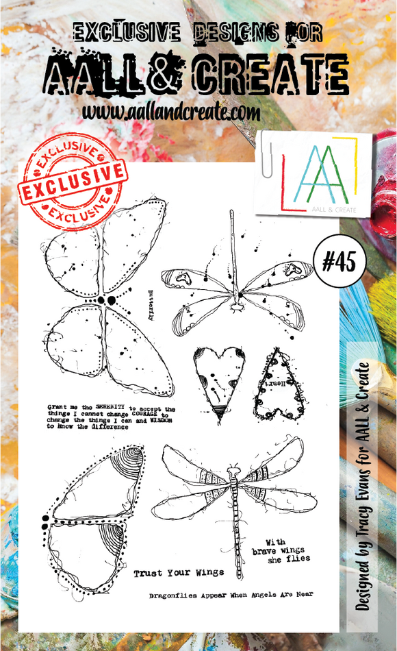 Clear Stamps #45 by Tracy Evans - AALL & Create Wholesale -