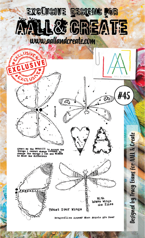 Clear Stamps #45 by Tracy Evans - AALL & Create Wholesale - 