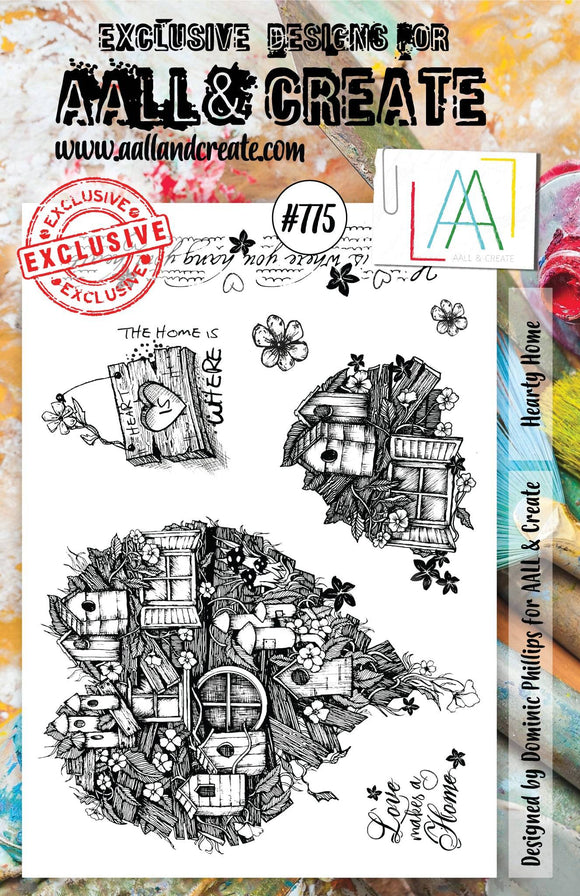 #775  - A5 Clear Stamp Set - Hearty Home - AALL & Create Wholesale - stamp
