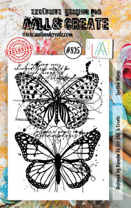 #825 - A7 Clear Stamp Set - Spotted Wings - AALL & Create Wholesale - stamp