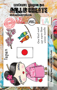 #885 - A7 Clear Stamp Set - Japan - AALL & Create Wholesale - stamp