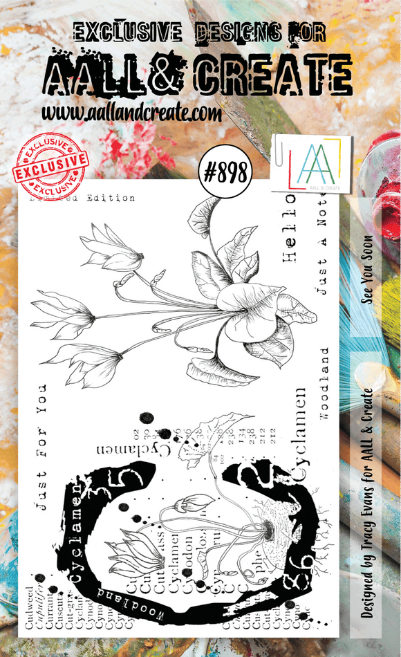 #898 - A6 Clear Stamp Set - See You Soon - AALL & Create Wholesale - stamp